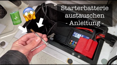 Starterbatterie ersetzen — MB Sprinter 906